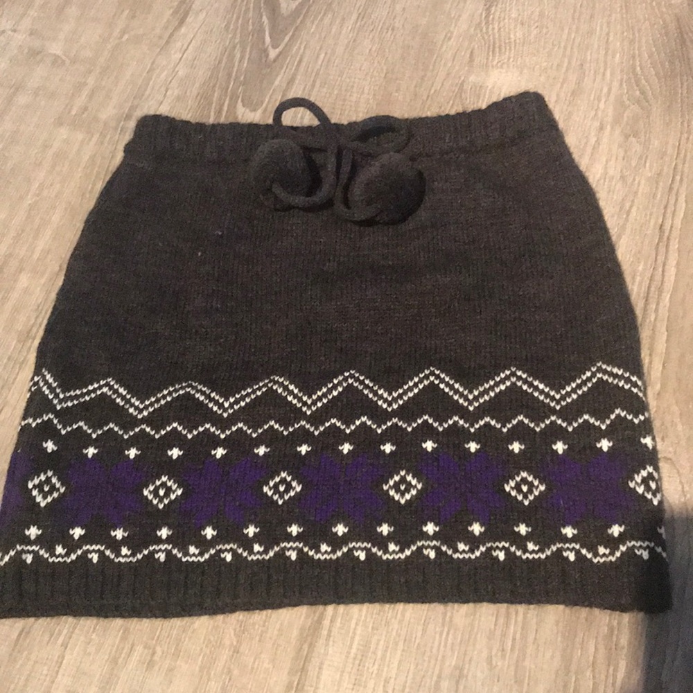 Winter mini skirt